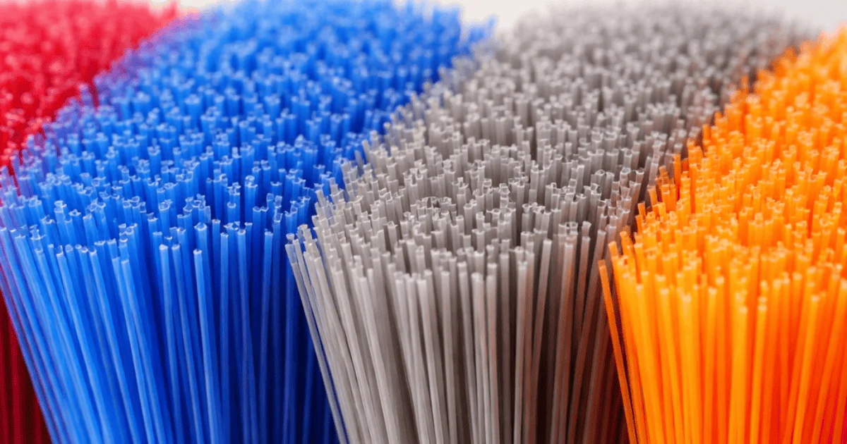 High-quality monofilament bristles for durable household brushes.
