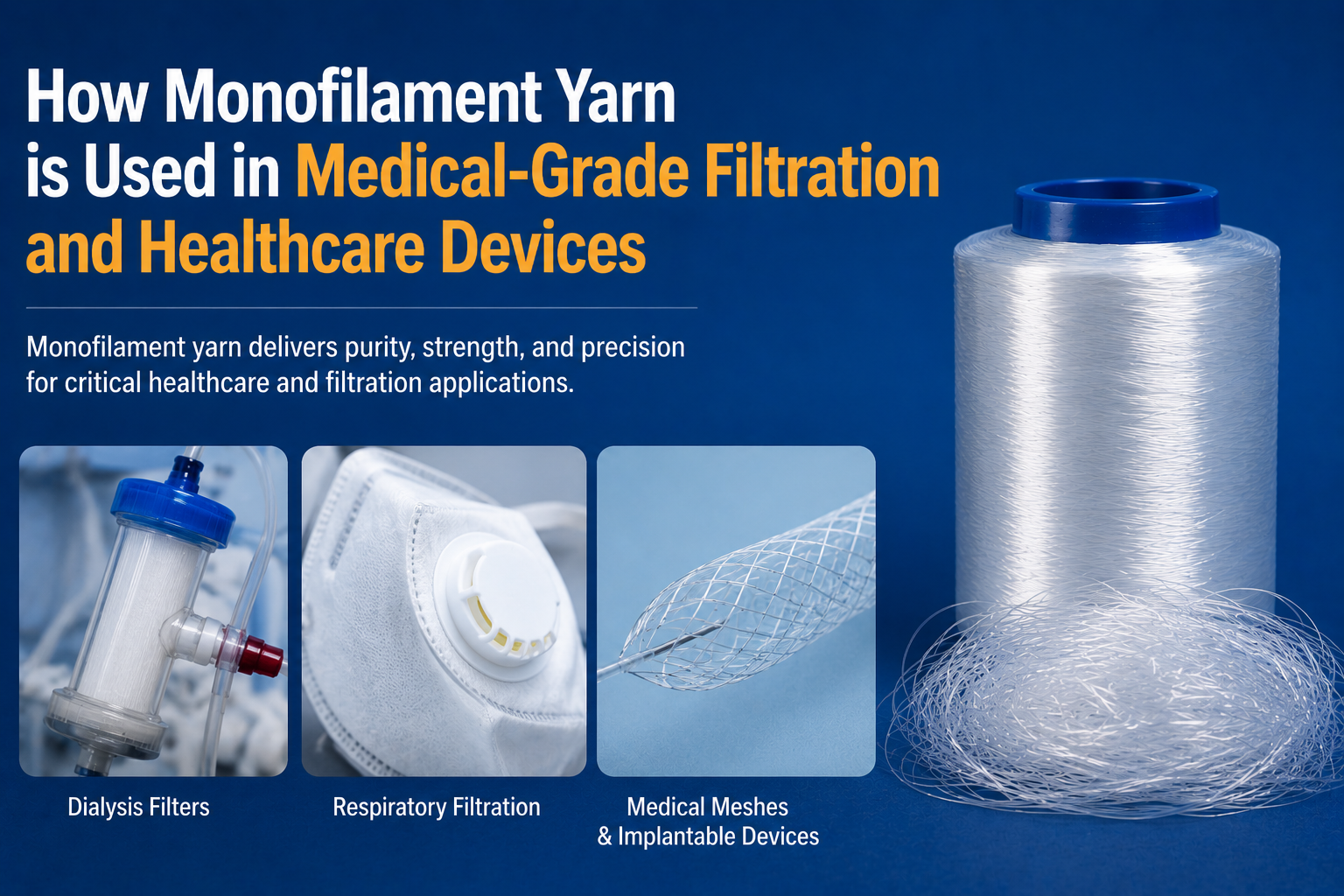 monofilament yarn in medical devices