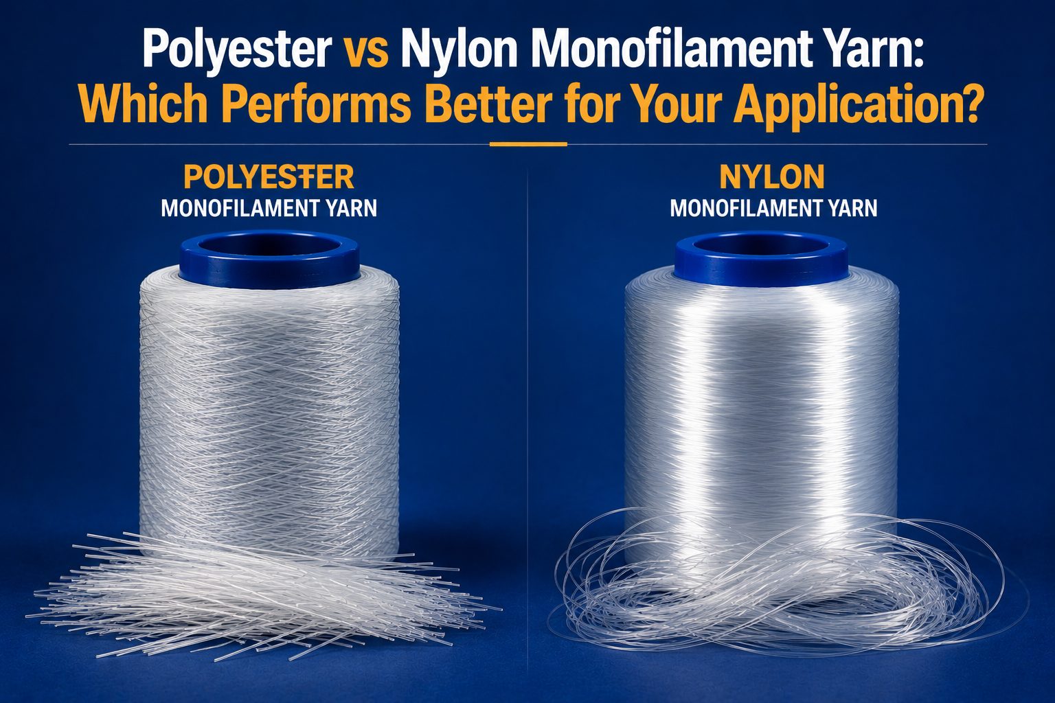 polyester vs nylon monofilament yarn