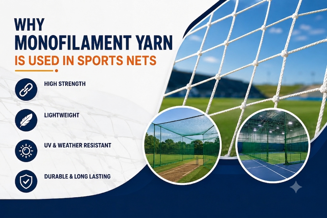 why monofilament yarn is used in sports nets image