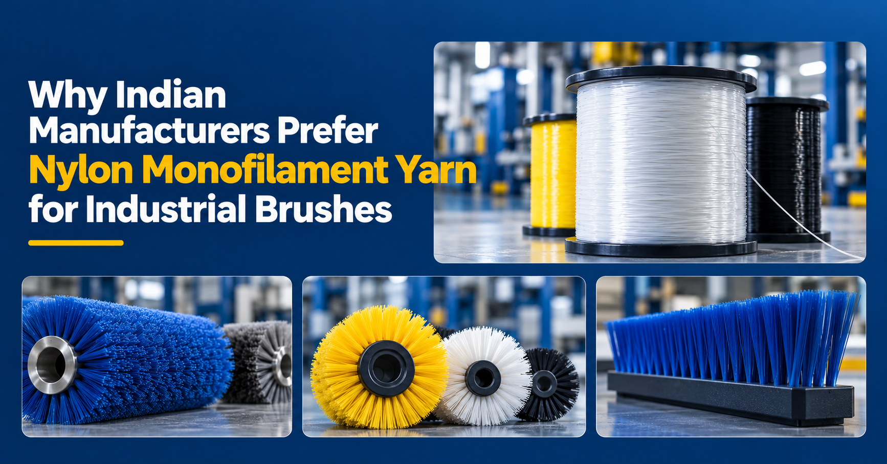 nylon monofilament yarn for industrial brushes image